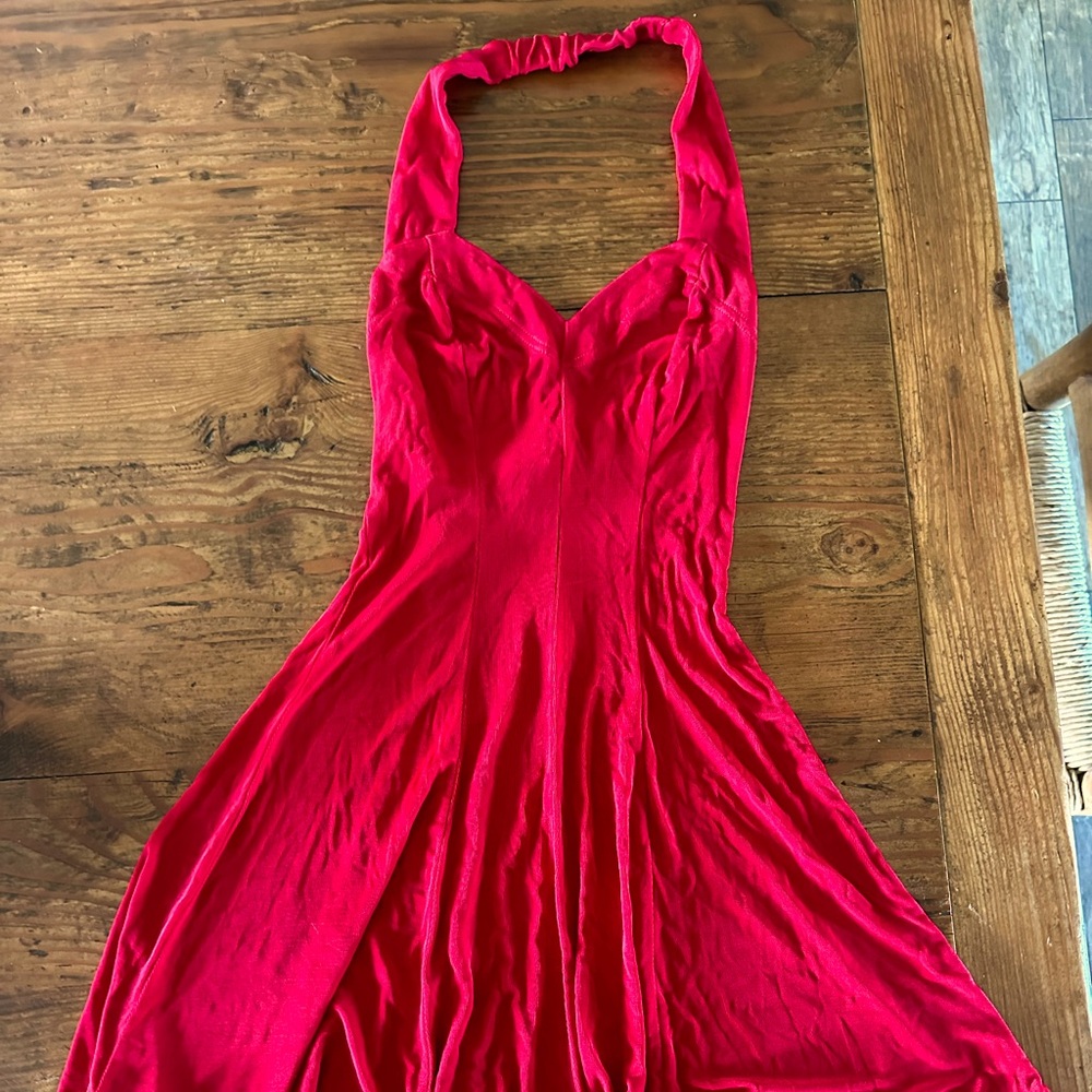 Rampage Vintage Mini Halter Dress